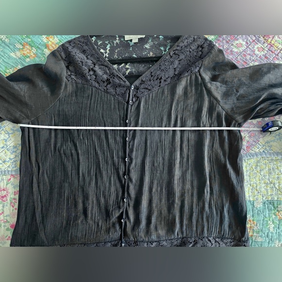 Women’s Carolyn Taylor Dark Blue 1X Blouse - Picture 7 of 8